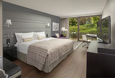 Hôtel Royal Savoy Lausanne chambre deluxe parc avec balcon Hôtel Royal Savoy Lausanne chambre parc deluxe avec balcon